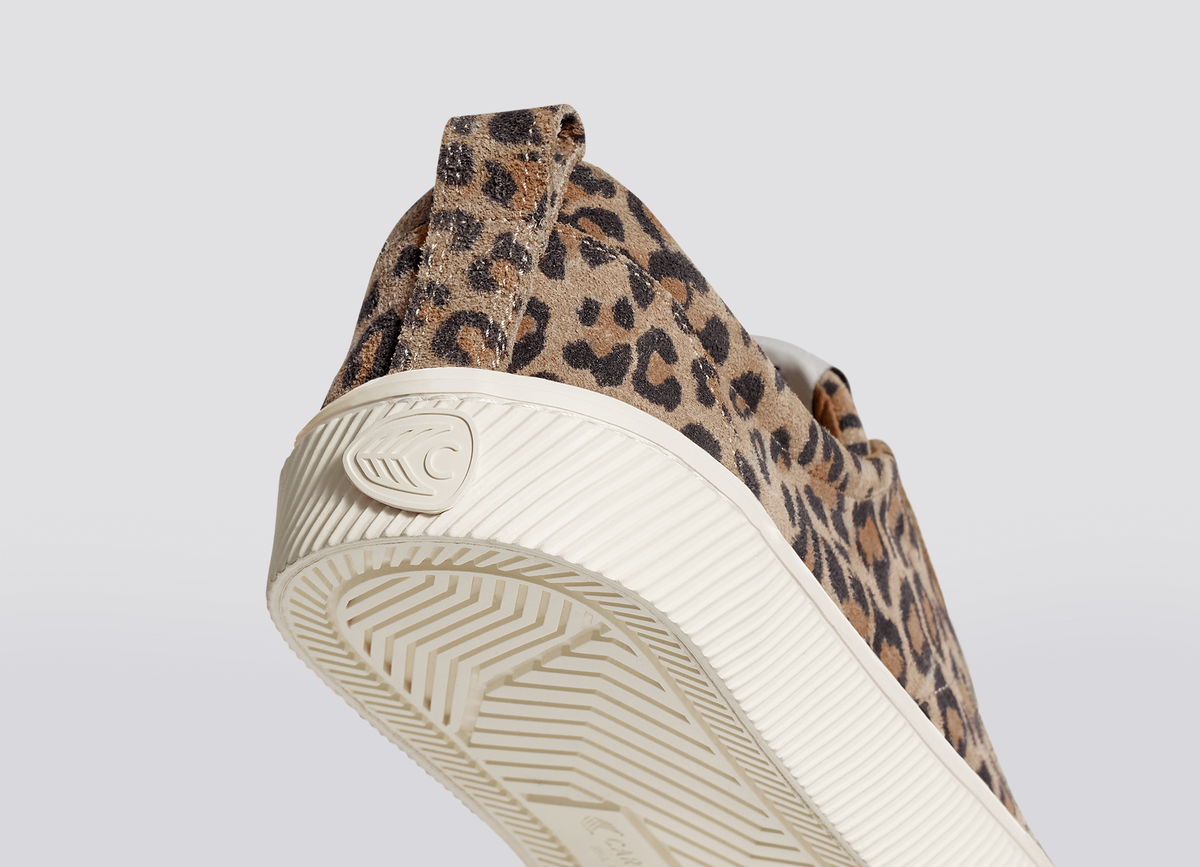 OCA Low Leopard Print Suede Sneaker