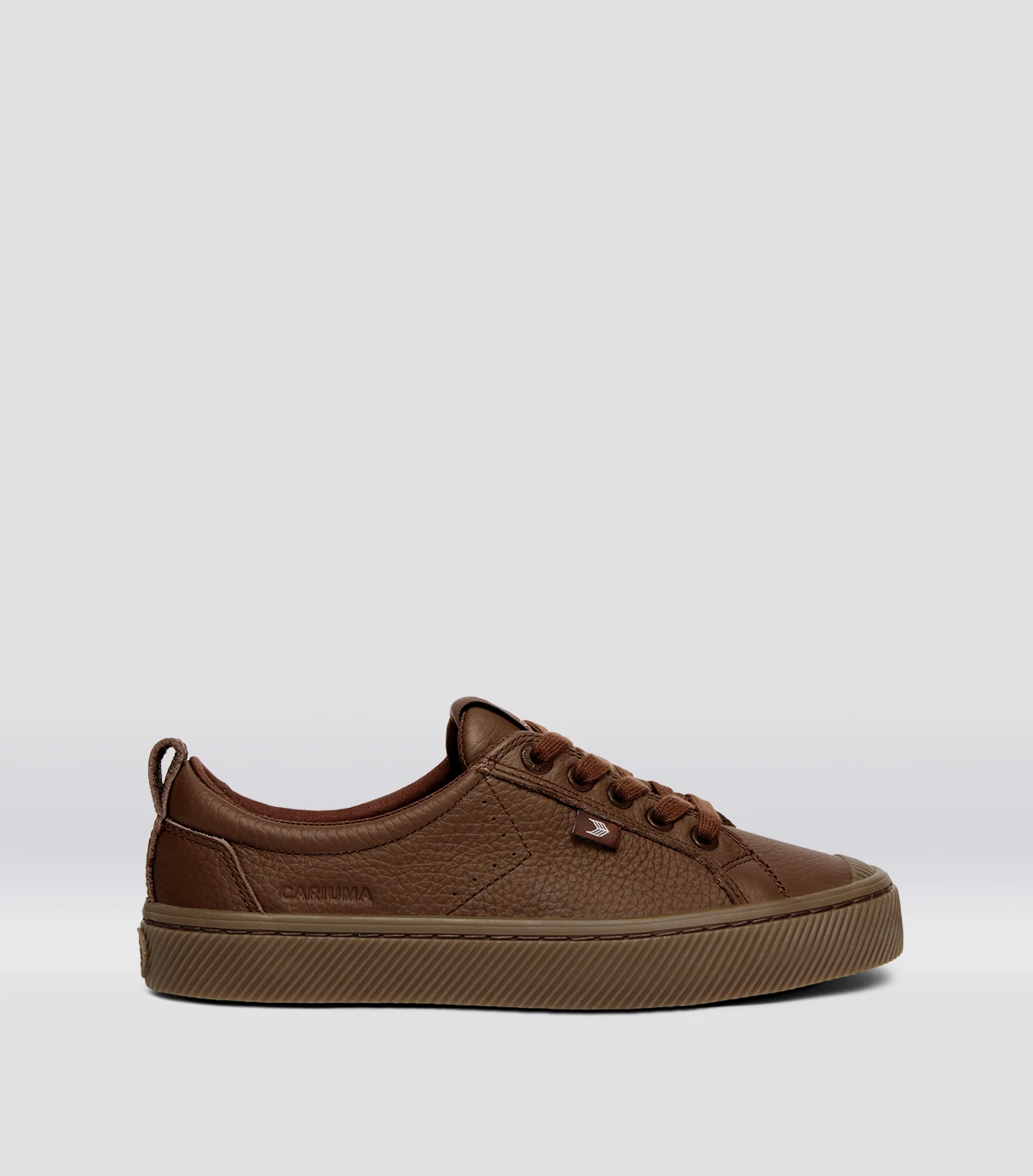 OCA Low Gum Coffee Brown Premium Leather Sneaker