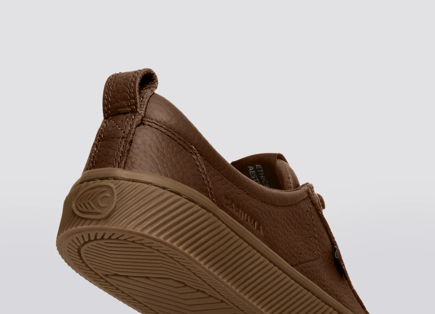 OCA Low Gum Coffee Brown Premium Leather Sneaker