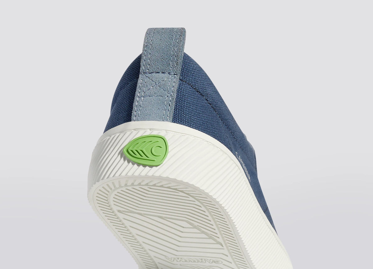 OCA Low Shadow Blue Canvas Mirage Blue Suede Sneaker