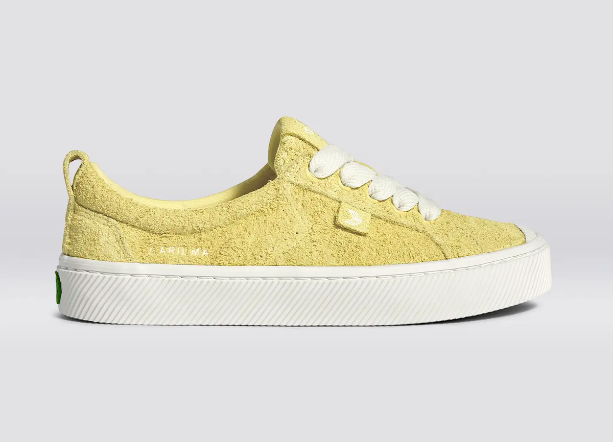 OCA Low Lemonade Hairy Suede Sneaker