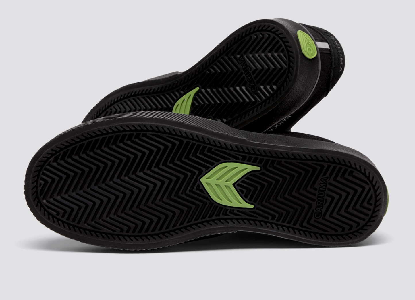 NAIOCA Stripe Suede and Canvas All Black