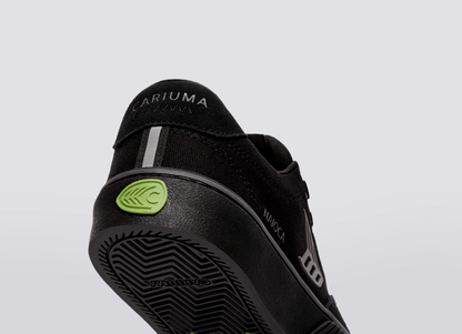 NAIOCA Stripe Suede and Canvas Black Magnet logo