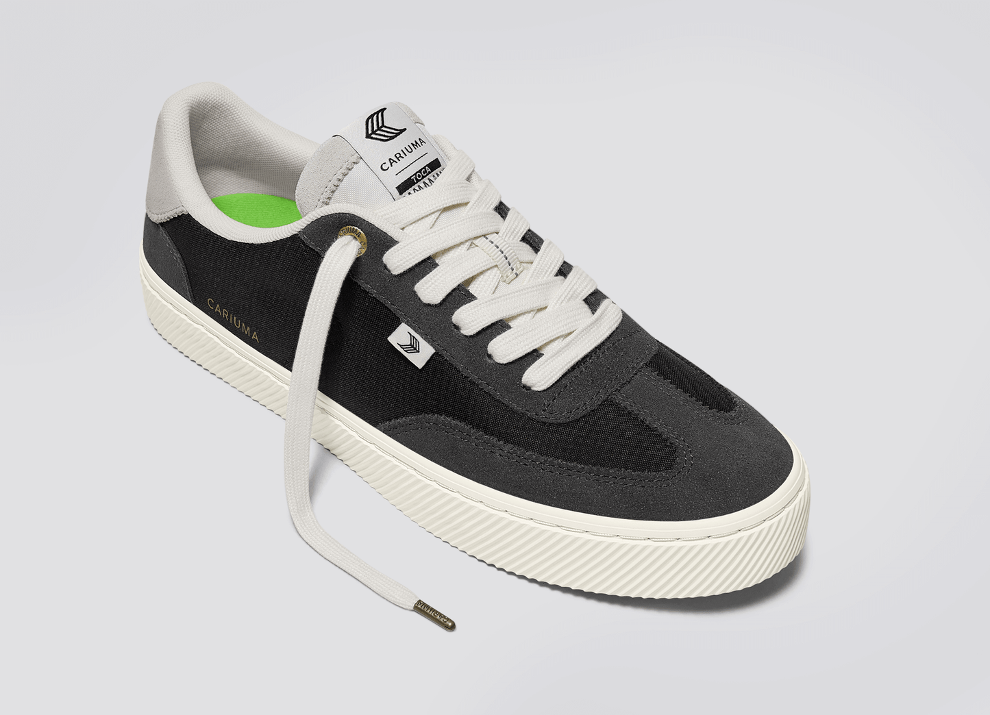 TOCA Ash Grey Suede Black Nylon Sneaker