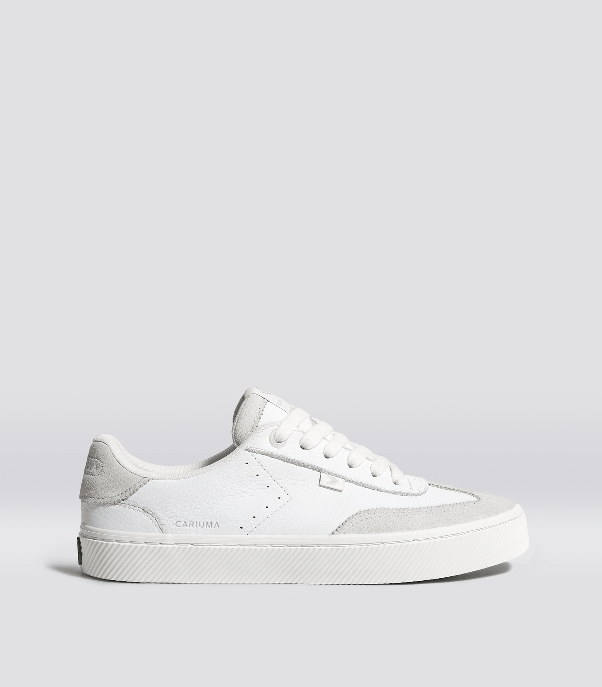 TOCA White Premium Leather Smoke White Suede Sneaker