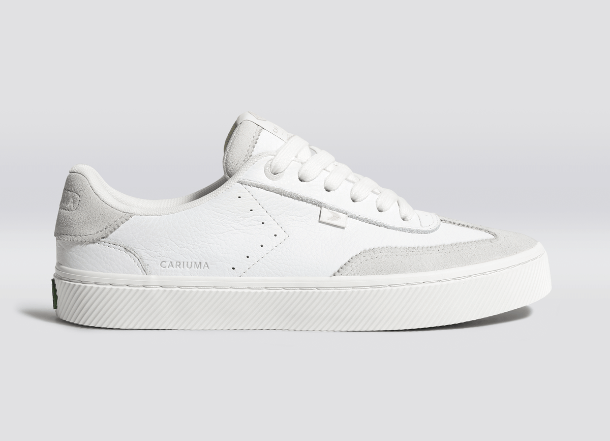 TOCA White Premium Leather Smoke White Suede Sneaker