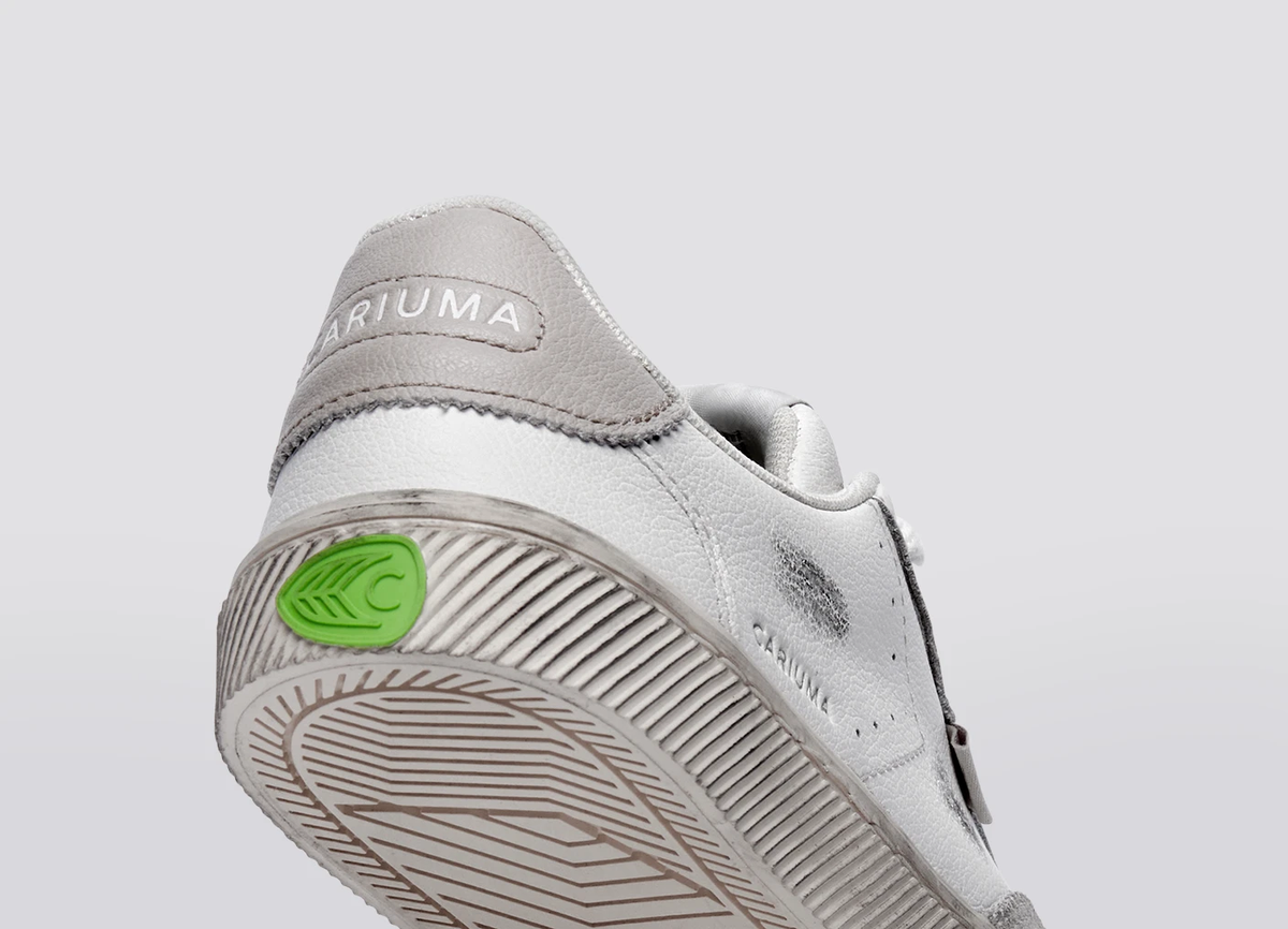 TOCA Vintage Warm White Diamond Leather and Suede Sneaker