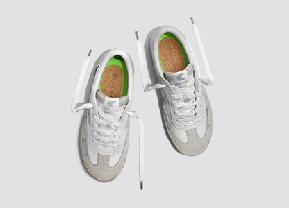 TOCA Vintage Warm White Diamond Leather and Suede Sneaker