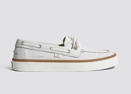 Mare Boat Shoe White Premium Leather