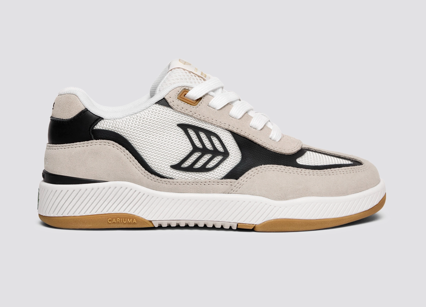 Skategoat C25 PRO Off-White Mesh Light Cream Suede Black Accents Sneaker